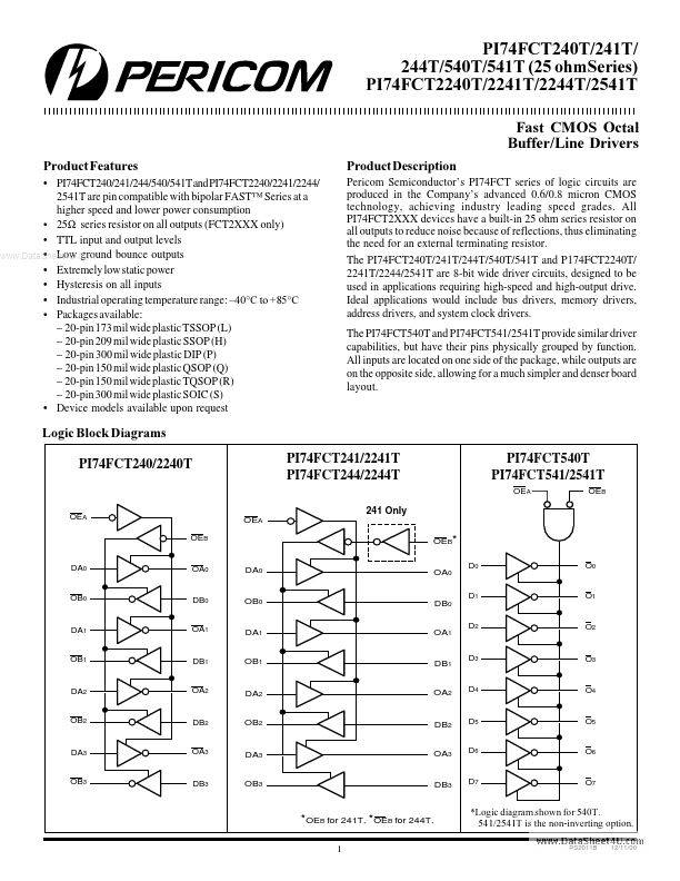 PI74FCT244T