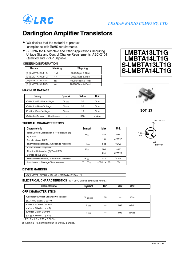 LMBTA13LT3G