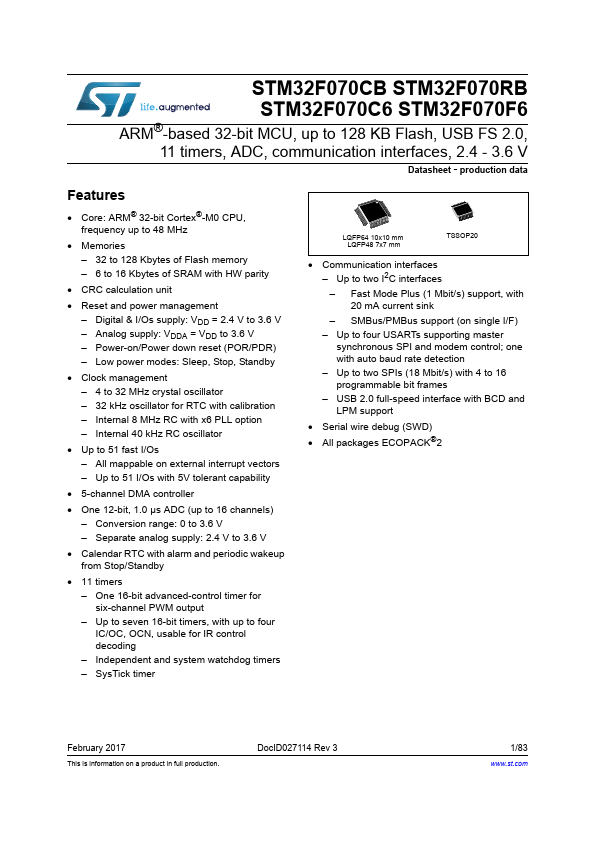 STM32F070C6