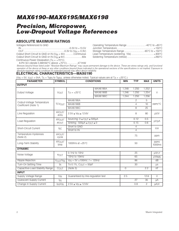 datasheet Preview Page 2