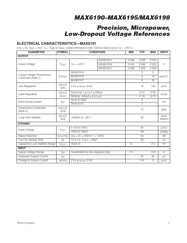 datasheet Preview Page 3