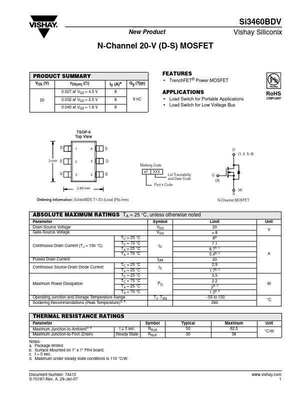 SI3460BDV