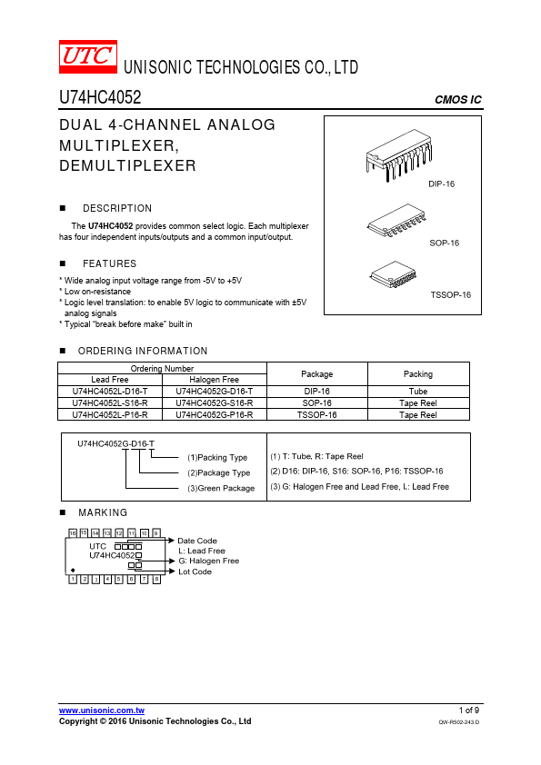 U74HC4052