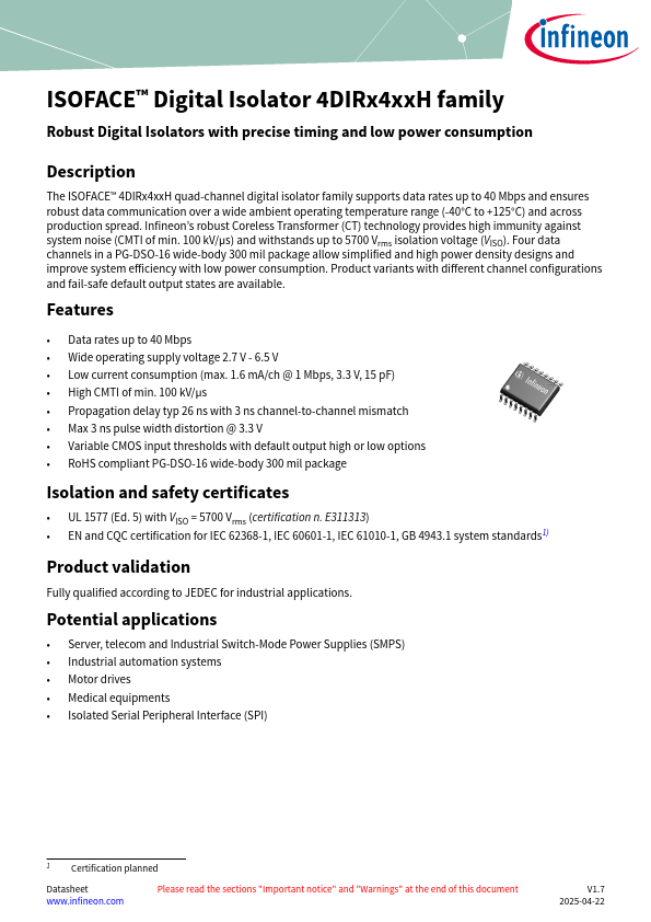 4DIR1420H Datasheet Preview