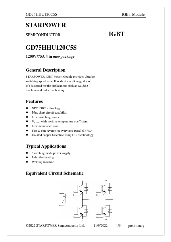 GD75HHU120C5S Datasheet Preview