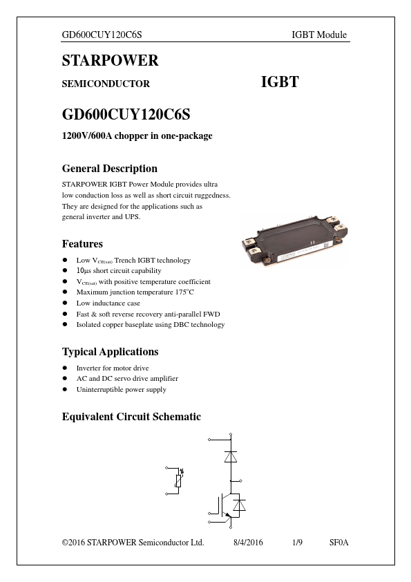 GD600CUY120C6S Datasheet Preview