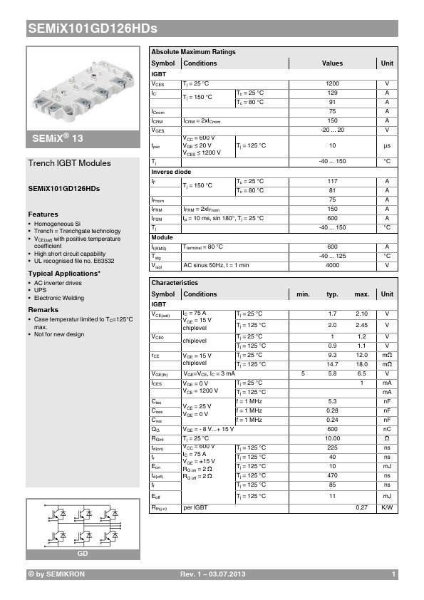 SEMIX101GD126HDS