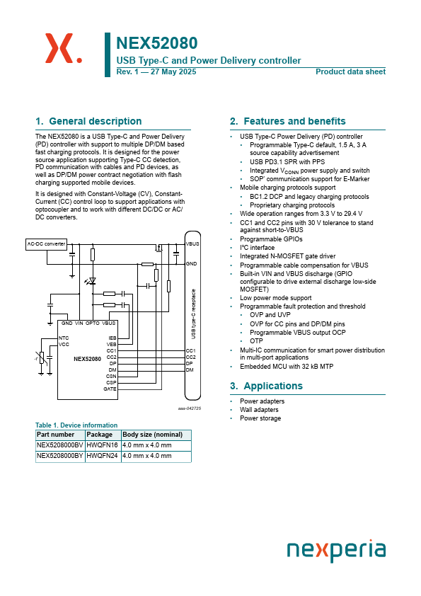 NEX52080 Datasheet Preview