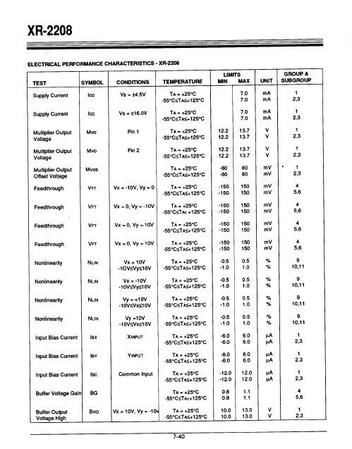 XR-2208