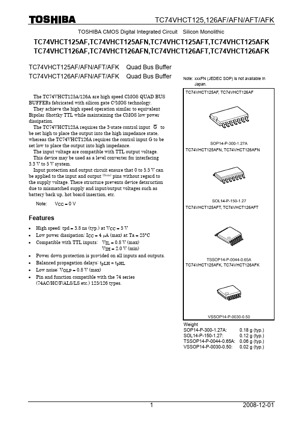 TC74VHCT126AFT