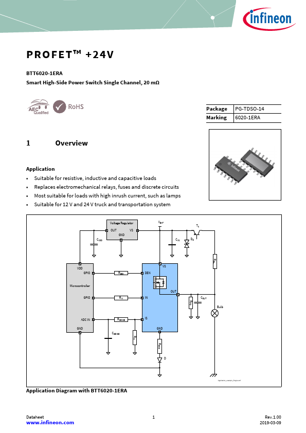 BTT6020-1ERA Datasheet Preview