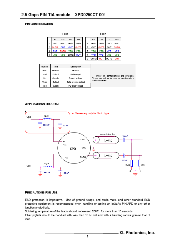 XPD0250CT-001