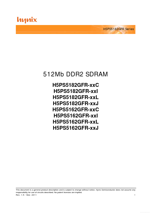 H5PS5162GFR-xxI