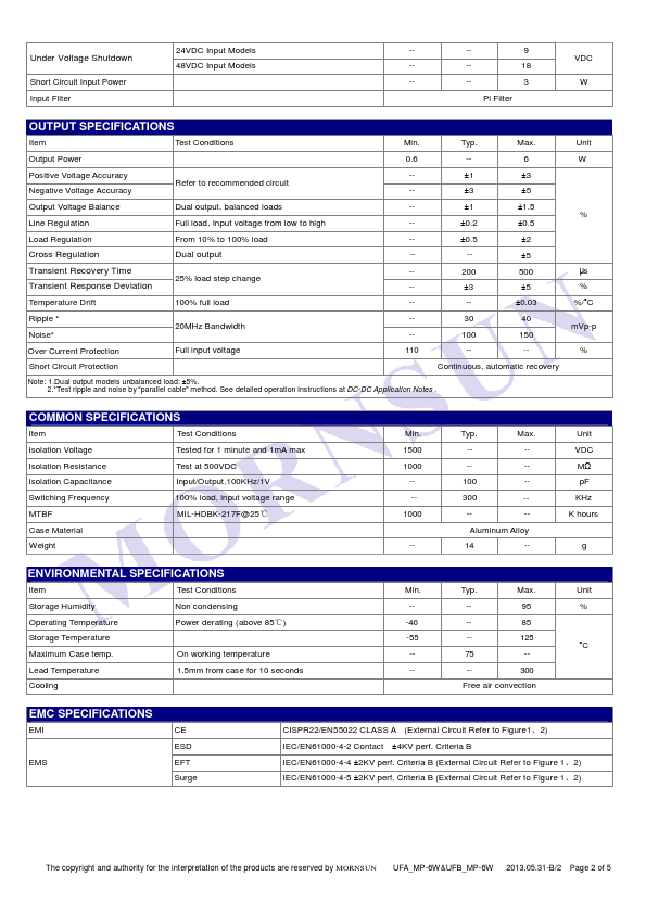 UFA2412MP-6W