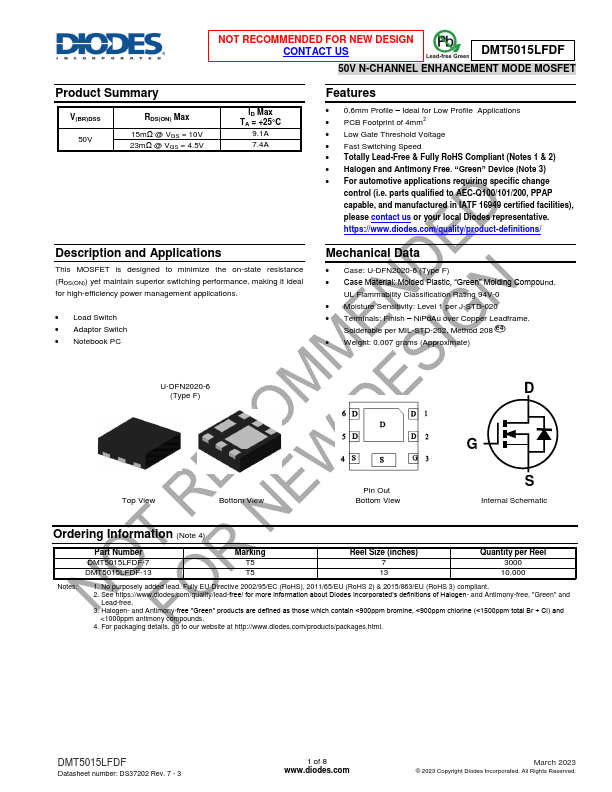 DMT5015LFDF