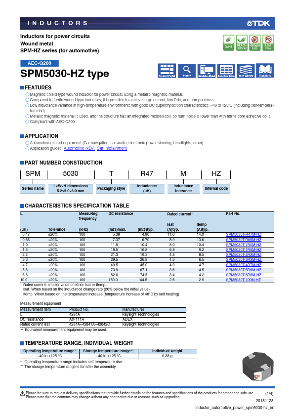 SPM5030T-6R8M-HZ