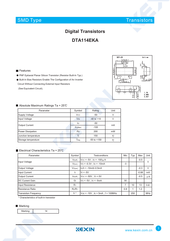 DTA114EKA