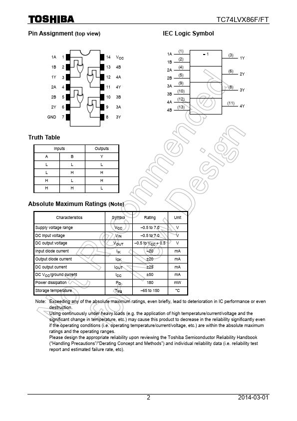 TC74LVX86FT