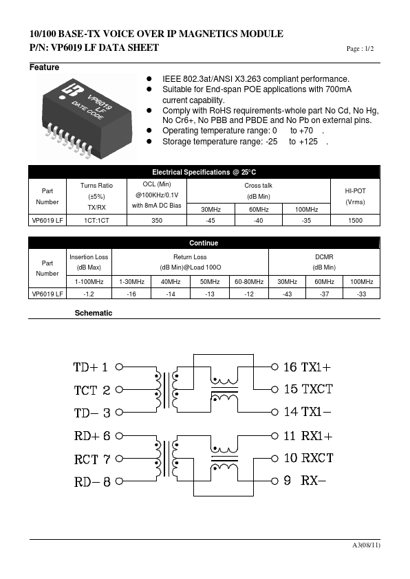 VP6019LF