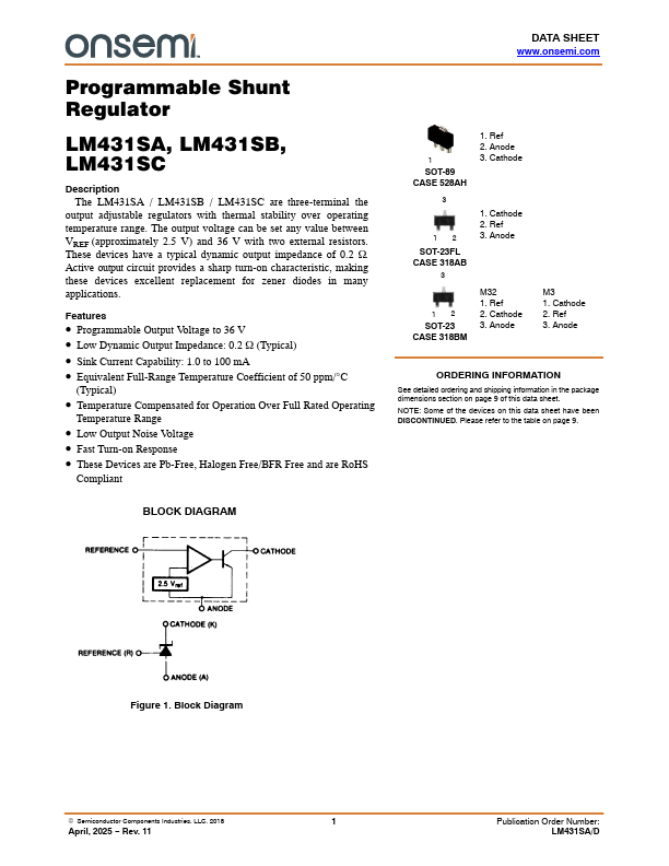 LM431SC Datasheet Preview