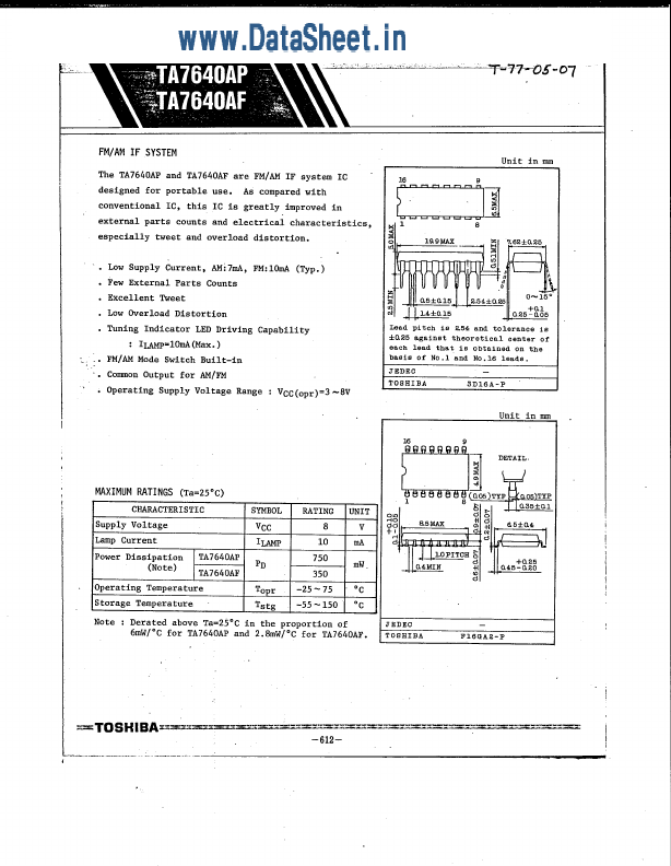 TA7640AP