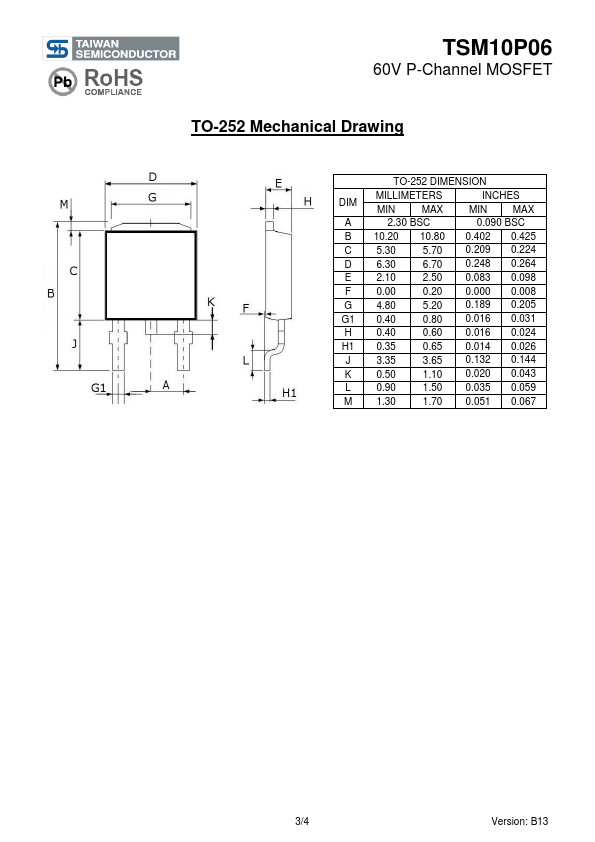 TSM10P06CP