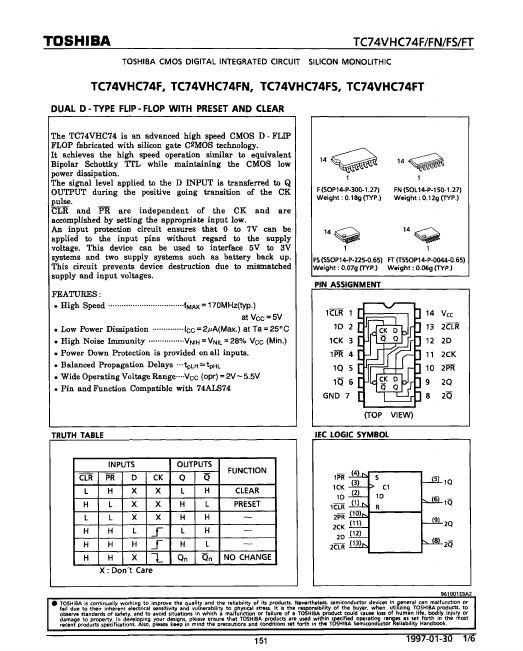 TC74VHC74FS