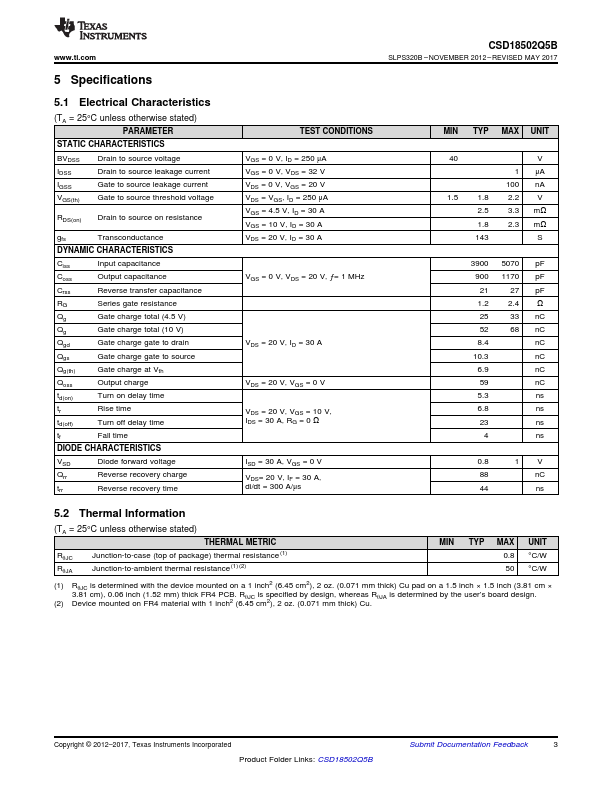 CSD18502Q5B