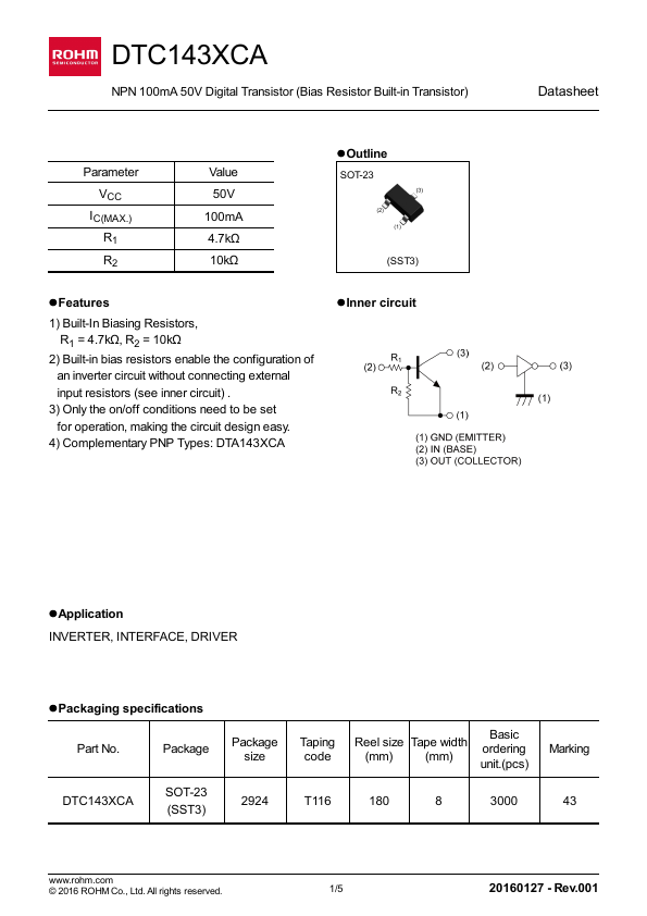 DTC143XCA