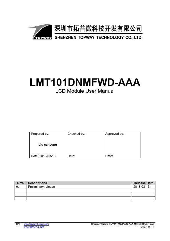 LMT101DNMFWD-AAA