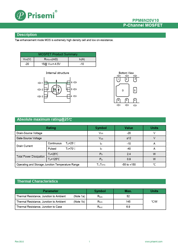 PPM6N20V10 Datasheet Preview
