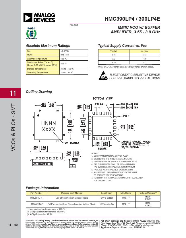 HMC390LP4E