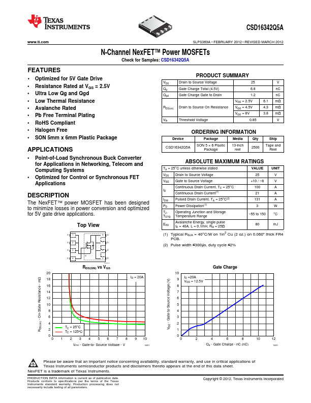 CSD16342Q5A