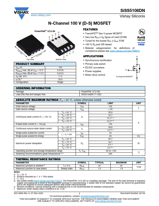 SiSS5108DN Datasheet Preview