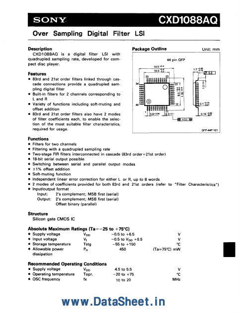 CXD1088AQ