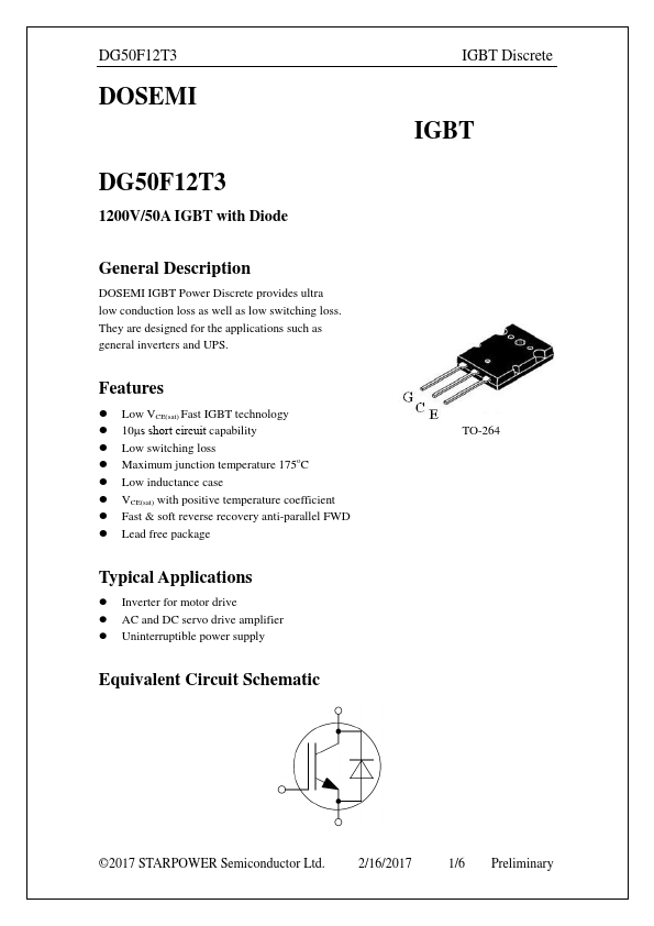 DG50F12T3 Datasheet Preview