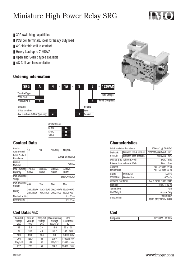 SRG-1C-L-120VAC