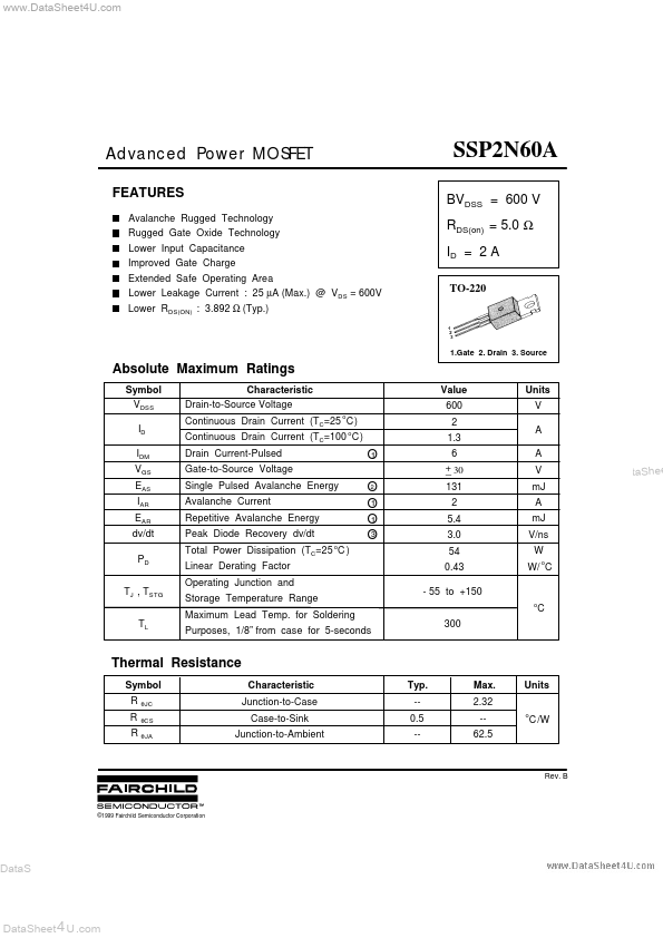 SSP2N60A