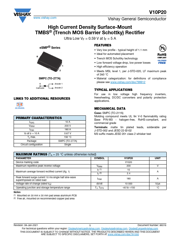 V10P20 Datasheet Preview