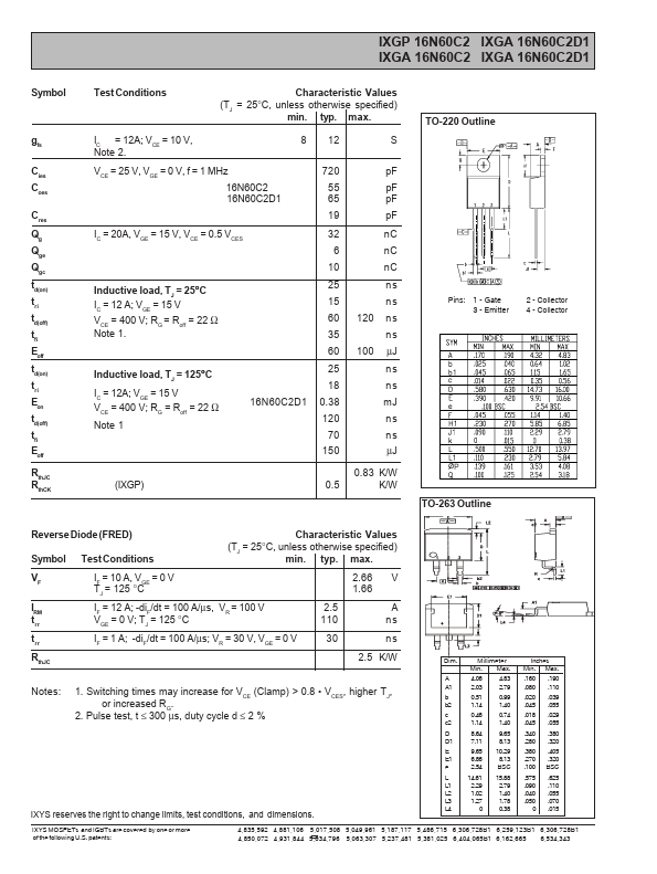 IXGP16N60C2