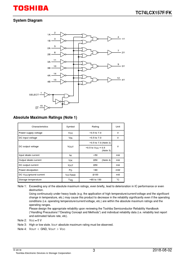 TC74LCX157F