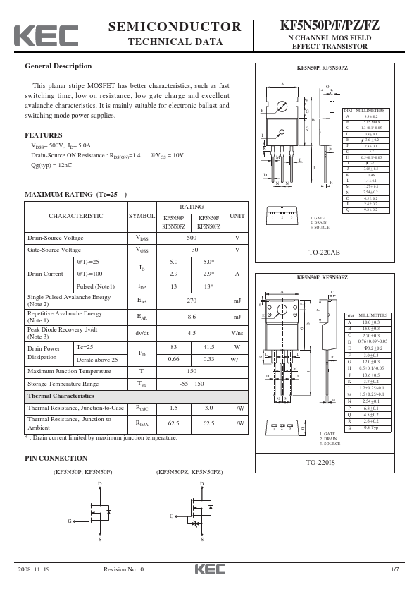 KF5N50PZ