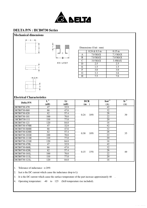 HCB0730-101L