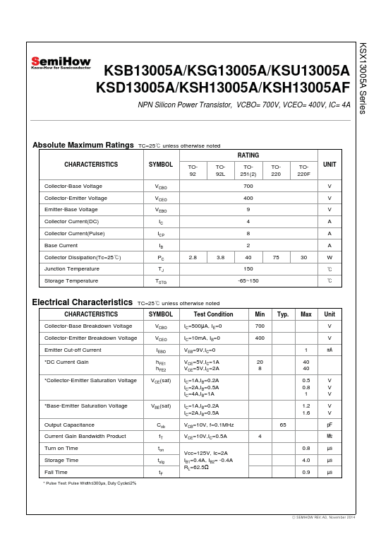 KSD13005A