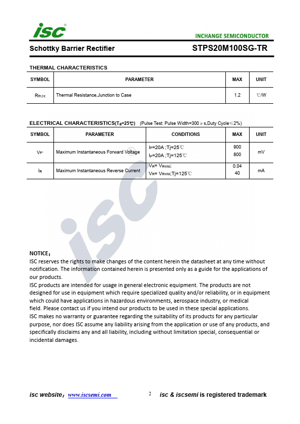 STPS20M100SG-TR