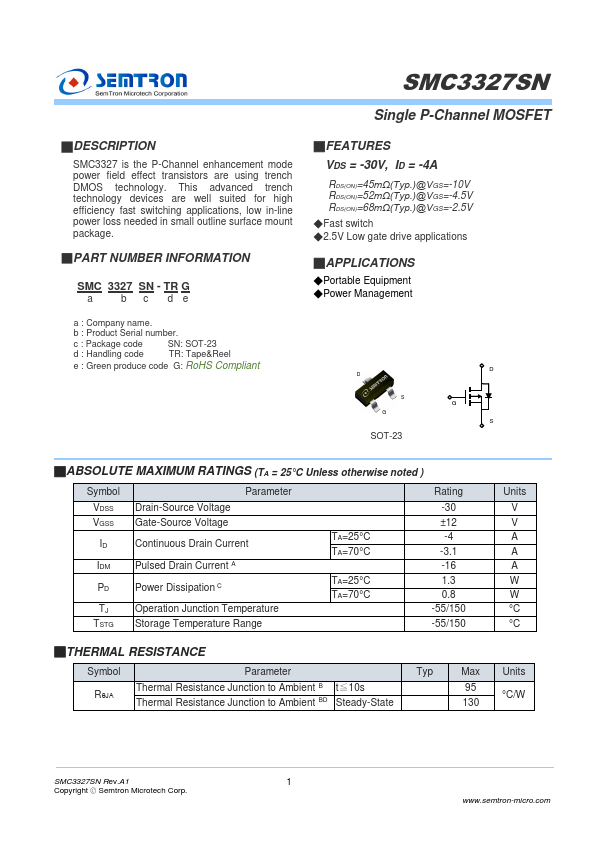 SMC3327SN Datasheet Preview