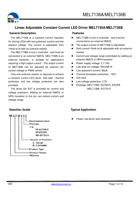 MEL7136A Datasheet Preview