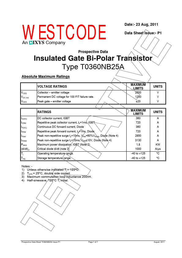 T0360NB25A