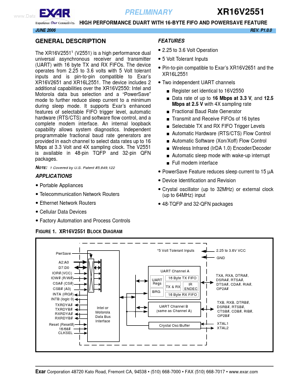 XR16V2551