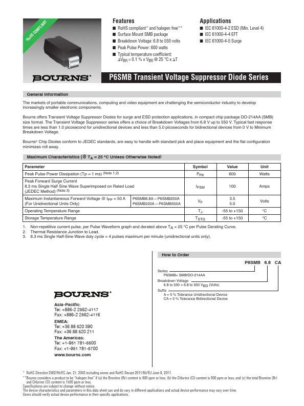 P6SMB170A